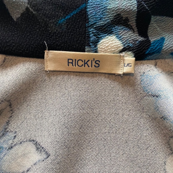 Ricki’s Black & Teal Blazer Sz L - Picture 4 of 6